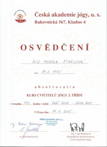 Kurs jóga 3.stupeň